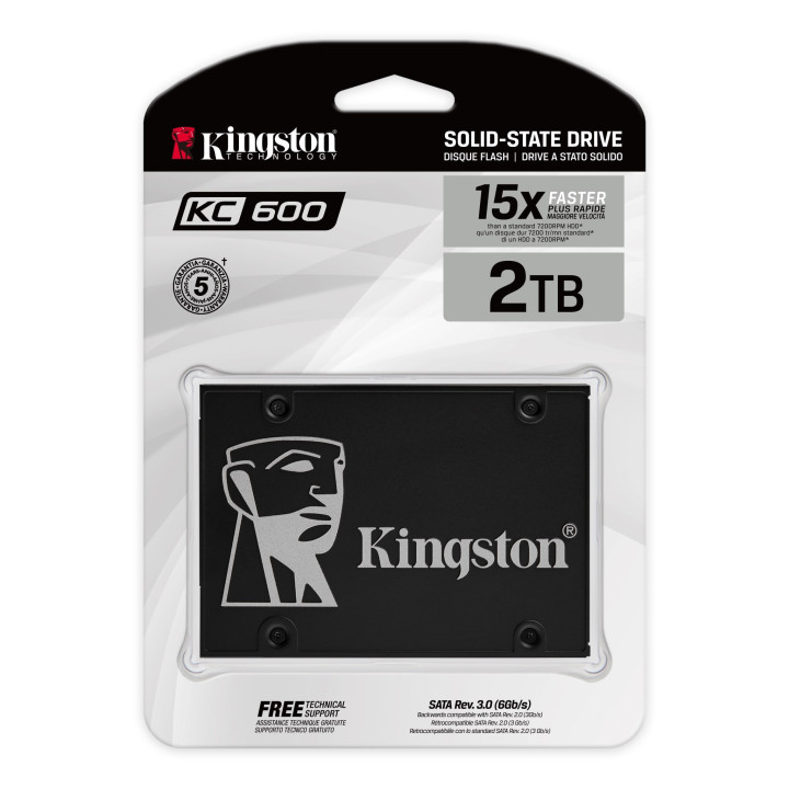 KINGSTON 2048G KC600 SATA3 2.5IN SSD 