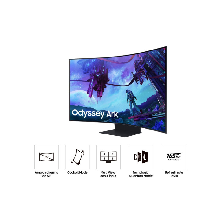 SAMSUNG ARK 55 CURVE 4K/165HZ/1MS/PIVOT/HDR10/FREESPPRO 