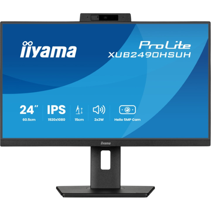 IIYAMA XUB2490HSUH-B2 24FHD/100HZ/IPS/WEBCAM/HP/PIVOT 