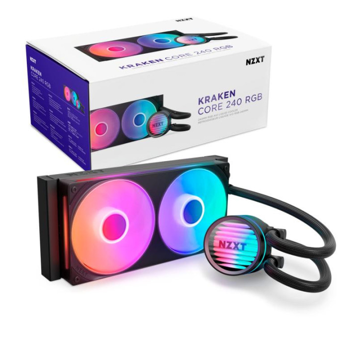 NZXT KRAKEN CORE 240 RGB - 240MM - NOIR 