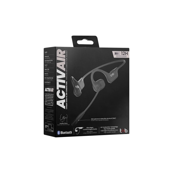 T'NB ACTIVAIR - BLUETOOTH ULTRA LEGER AIR CONDUCTION 