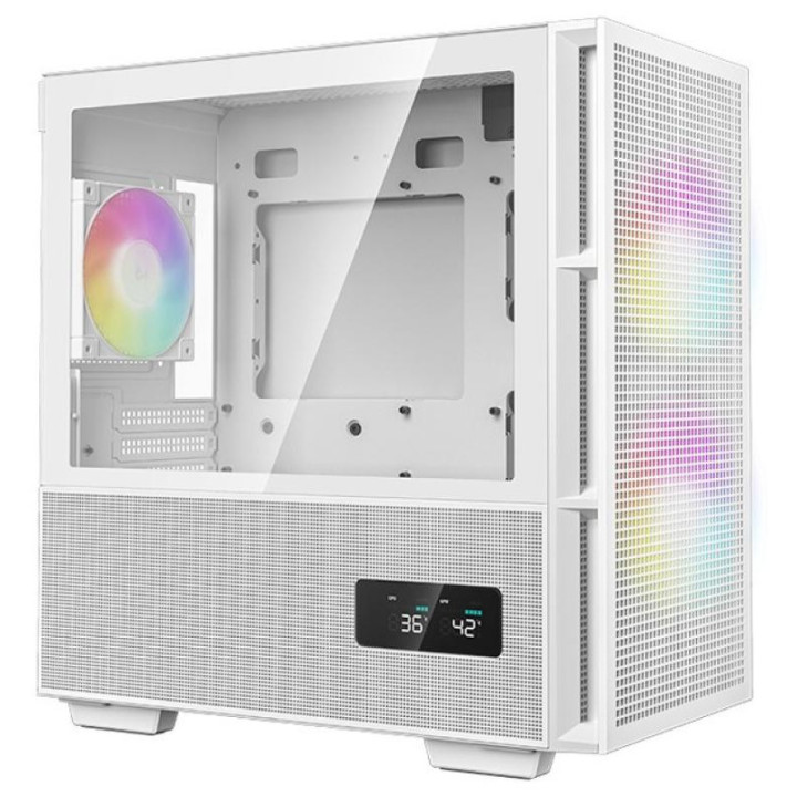 DEEPCOOL CH360 DIGITAL WH - FT/SANS ALIM/MICRO-ATX 