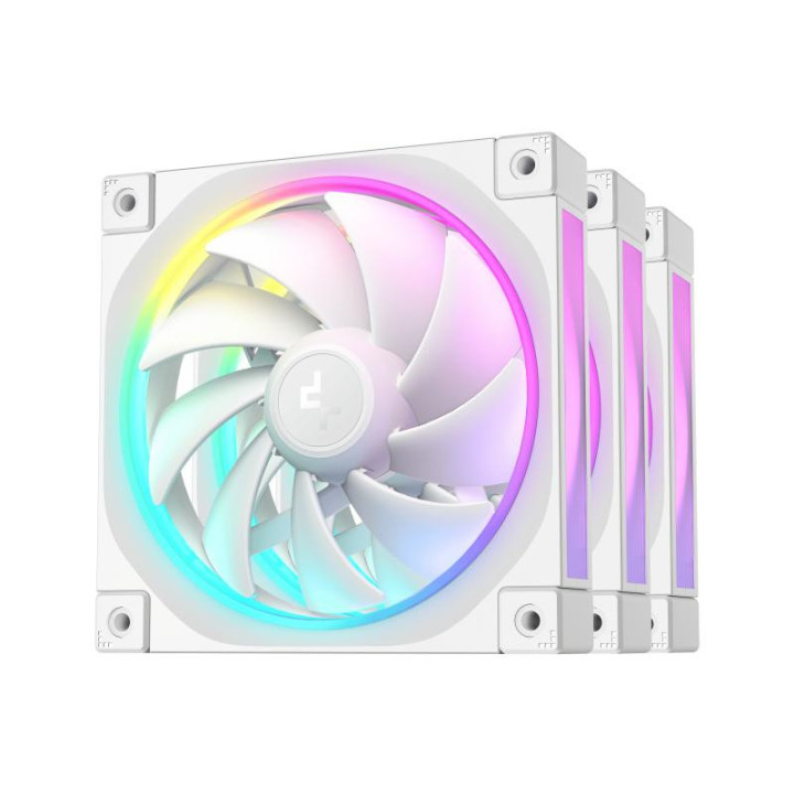 DEEPCOOL FL12 3IN1 (PACK 3X120MM) - BLANC 