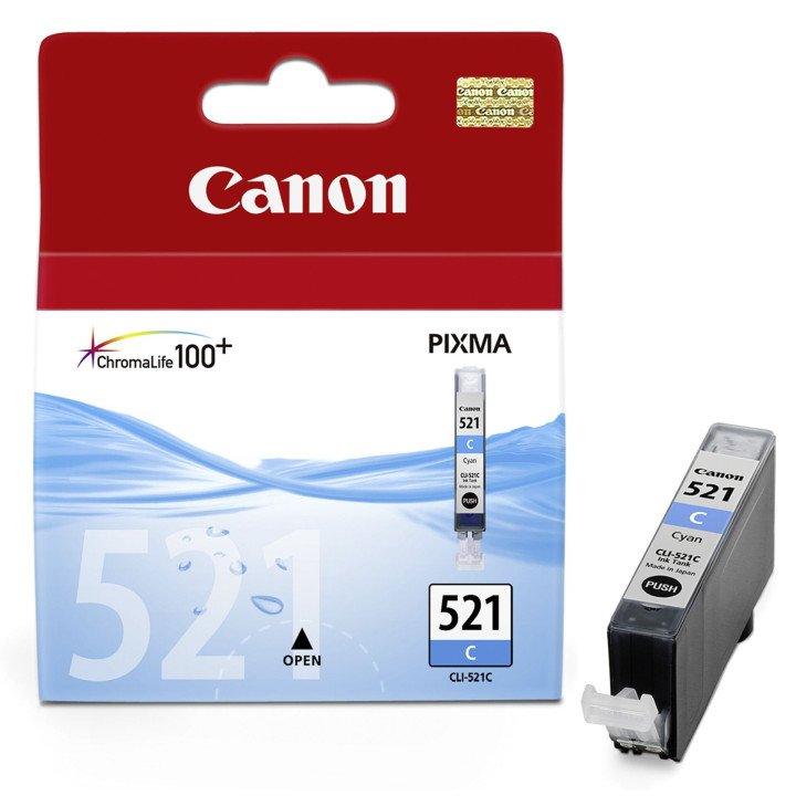 Canon CLI-521 Original Cyan 1 pièce(s)
