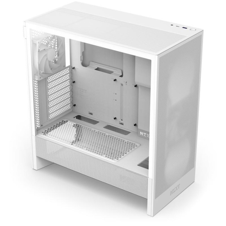 NZXT H5 FLOW BLANC - MT/SANS ALIM/E-ATX 