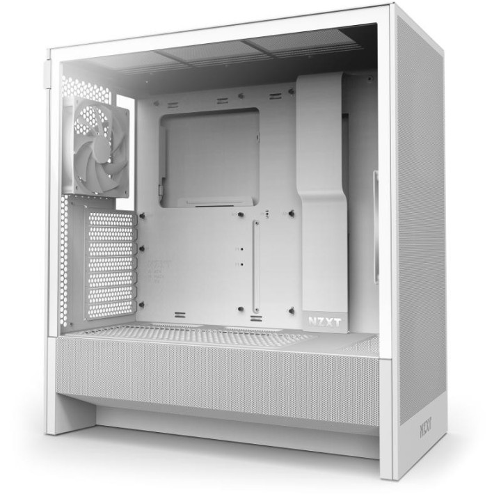 NZXT H5 FLOW BLANC - MT/SANS ALIM/E-ATX 