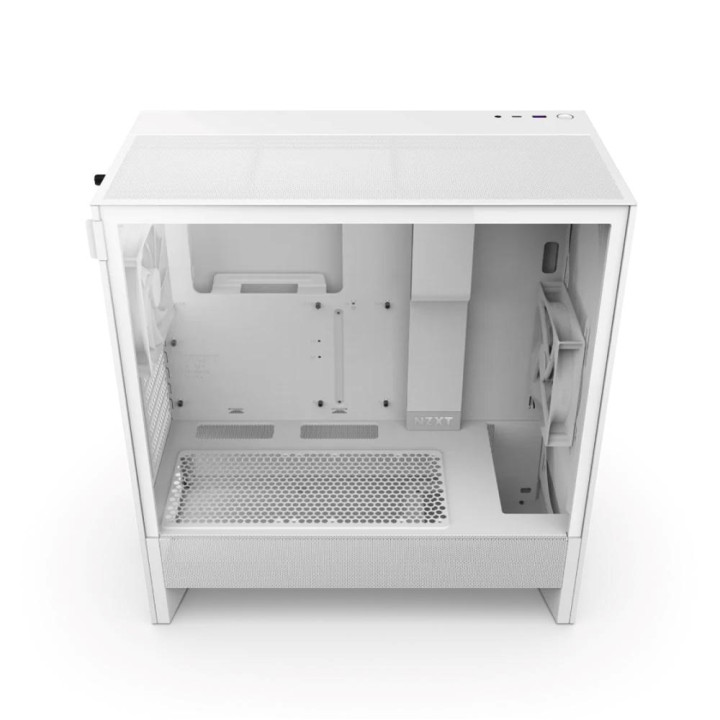 NZXT H5 FLOW BLANC - MT/SANS ALIM/E-ATX 