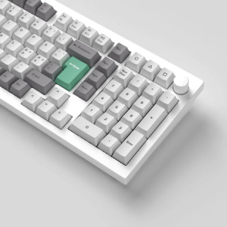 KEYCHRON SET DE TOUCHES - WHITE MINT - COMPLET/ISO-FR/PBT 