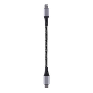 T'nB CABLE USB-C/LIGHTNING - 1.5M - NYLON RPET - NOIR