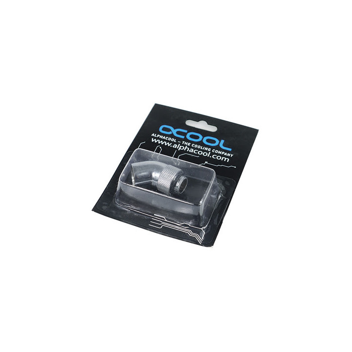 ALPHACOOL HF COUDE 45A ROTATIF - 1/4 MALE / FEMELLE CHROME 