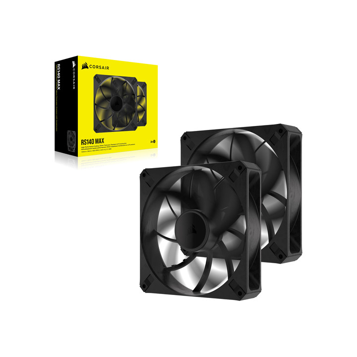 CORSAIR RS140 MAX PWM 140 MM DOUBLE PACK - NOIR 