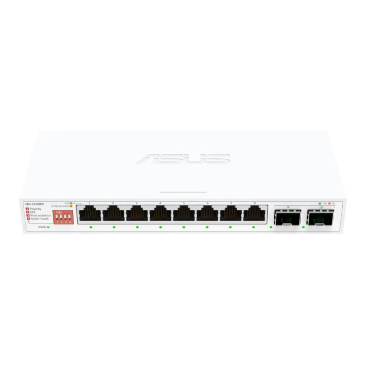 ASUS QG-U1080 - 8 PORTS. 2.5G ET 2 PORTS 10G 