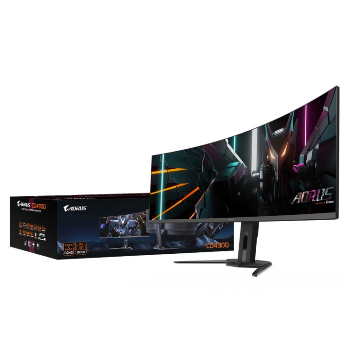 GIGABYTE AORUS 49 CURVE OLED DQHD/144HZ/0.03MS/HDR/KVM 