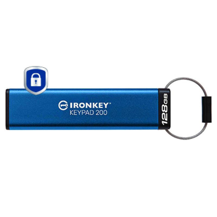 KINGSTON 128GB IRONKEY KEYPAD200 AES-256 