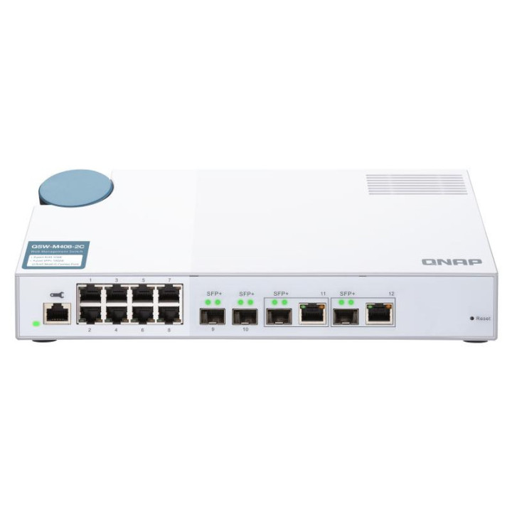 QNAP SYSTEMS QSW-M408-2C SWITCH 8PORT 1GBPS 