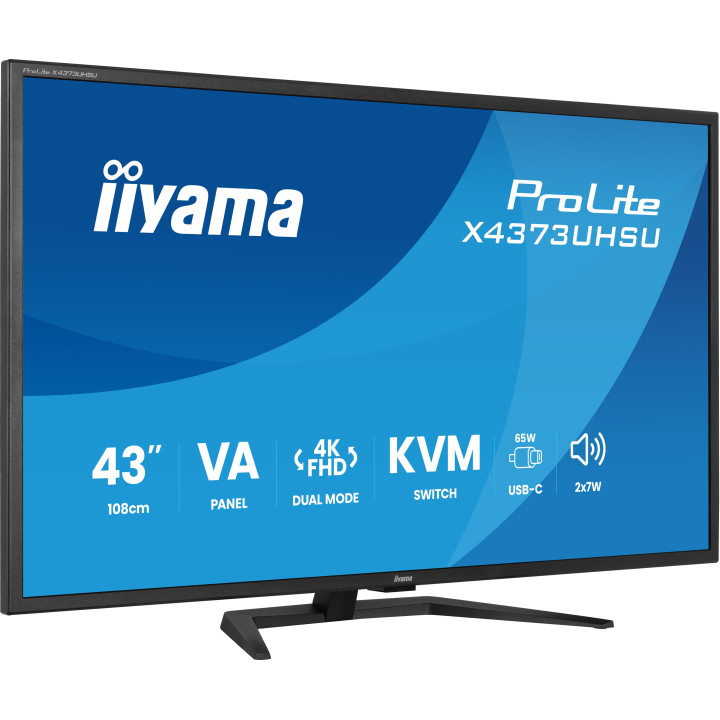 IIYAMA 43 4K/60HZ OU FHD/120HZ VA/3MS/USB-C/KVM 