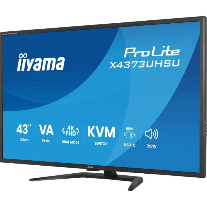 IIYAMA 43 4K/60HZ OU FHD/120HZ VA/3MS/USB-C/KVM 