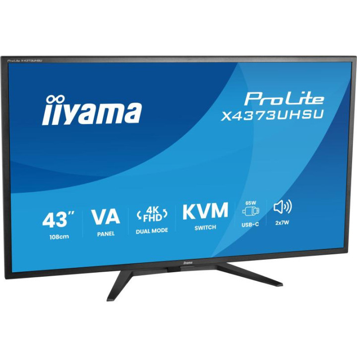IIYAMA 43 4K/60HZ OU FHD/120HZ VA/3MS/USB-C/KVM 
