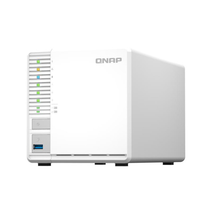 QNAP TS-364 NAS TOWER INTEL CELERON N5095 8 GO DDR4 0 TO QNAP TURBO SYSTEM BLANC 