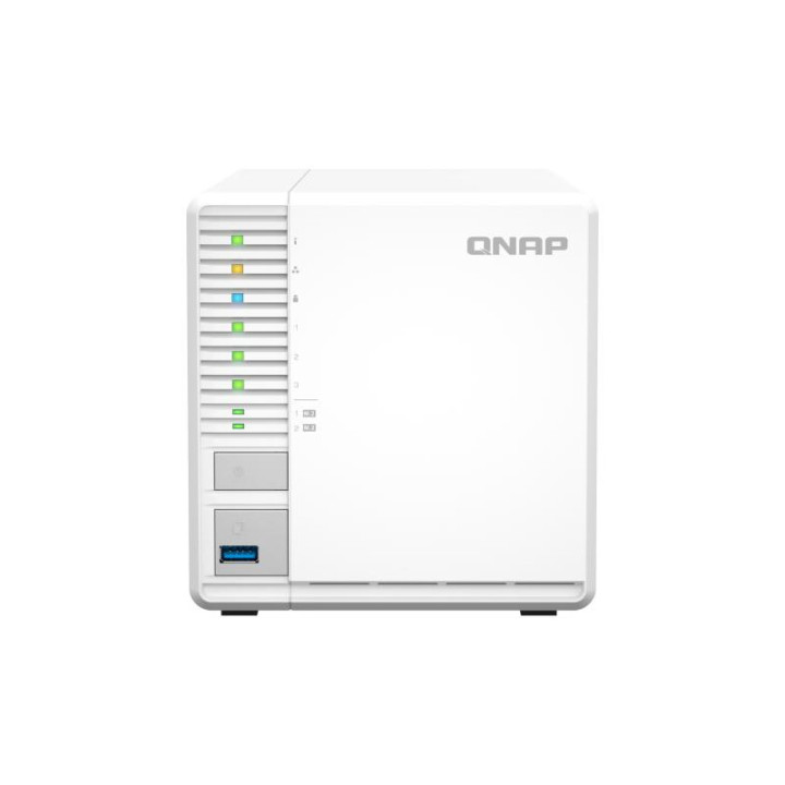 QNAP TS-364 NAS TOWER INTEL CELERON N5095 8 GO DDR4 0 TO QNAP TURBO SYSTEM BLANC 