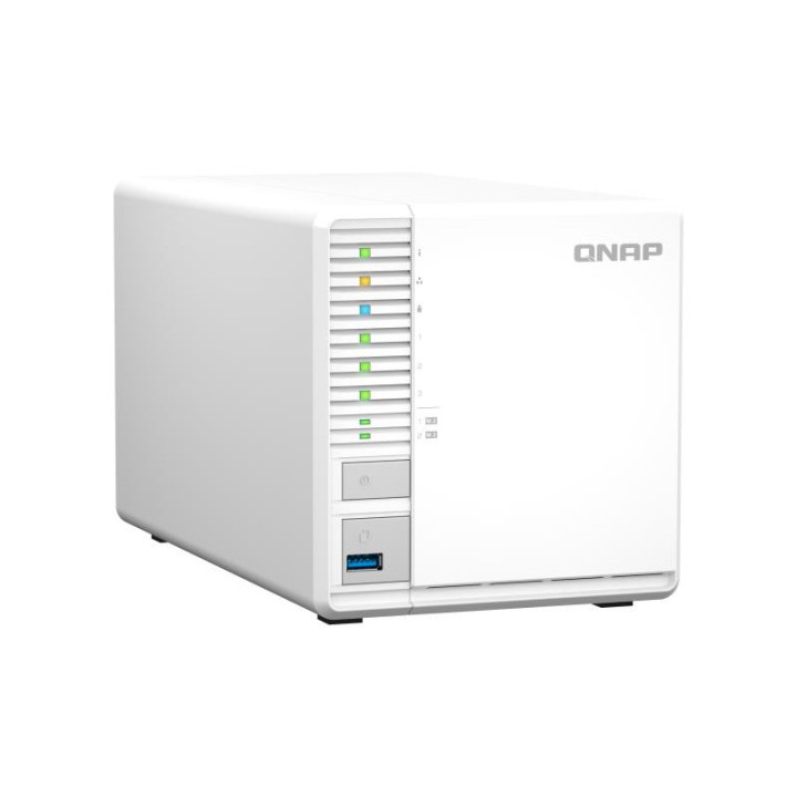 QNAP TS-364 NAS TOWER INTEL CELERON N5095 8 GO DDR4 0 TO QNAP TURBO SYSTEM BLANC 