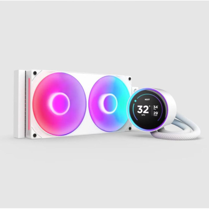 NZXT KRAKEN ELITE 280 RGB PROCESSEUR REFROIDISSEUR DE LIQUIDE TOUT-EN-UN 14 CM BLANC 1 PIECE(S) 