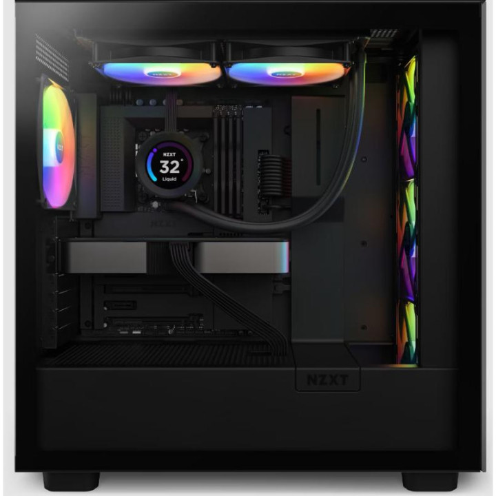 NZXT KRAKEN ELITE 280 RGB PROCESSEUR REFROIDISSEUR DE LIQUIDE TOUT-EN-UN 14 CM NOIR 1 PIECE(S) 