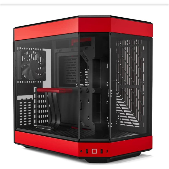 HYTE Y-60 ROUGE - MT/SANS ALIM/ATX 
