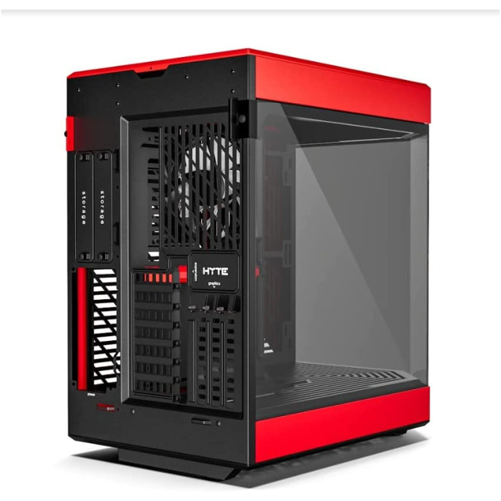 HYTE Y-60 ROUGE - MT/SANS ALIM/ATX 