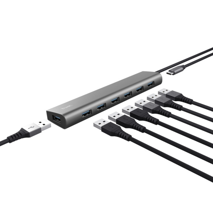 TRUST HUB USB-A HALYX 7 PORTS USB 3.2 