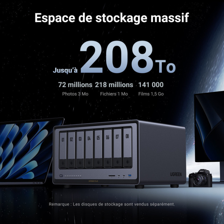 UGREEN SERVEUR NAS 8 BAIES *DXP8800 PLUS 