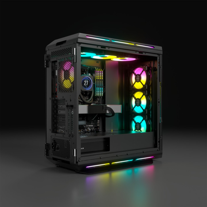 CORSAIR ICUE 5000T RGB TEMPERED BLACK - MT/SANSALIM/E-ATX 