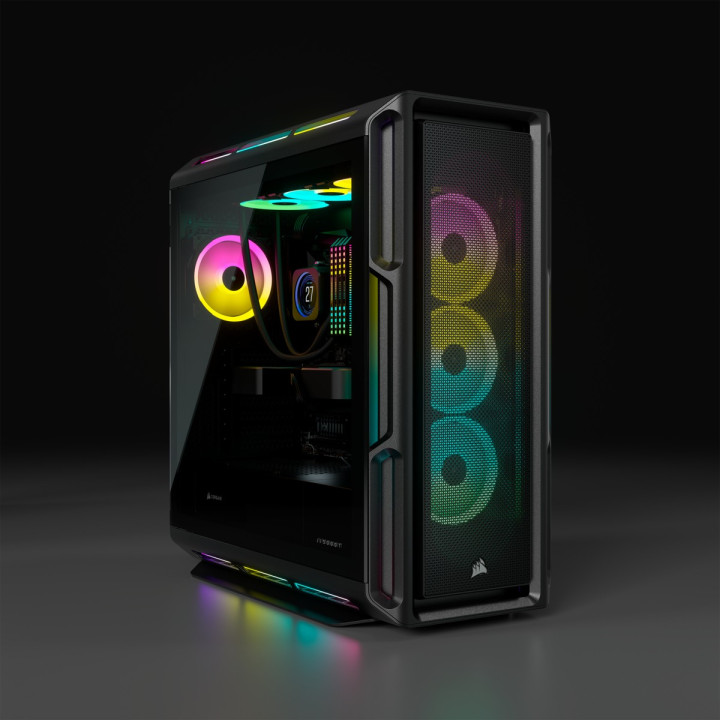 CORSAIR ICUE 5000T RGB TEMPERED BLACK - MT/SANSALIM/E-ATX 