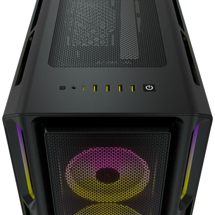 CORSAIR ICUE 5000T RGB TEMPERED BLACK - MT/SANSALIM/E-ATX 
