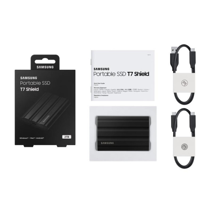 SAMSUNG T7 SHIELD EXTERNAL 2 TB USB 3.2 