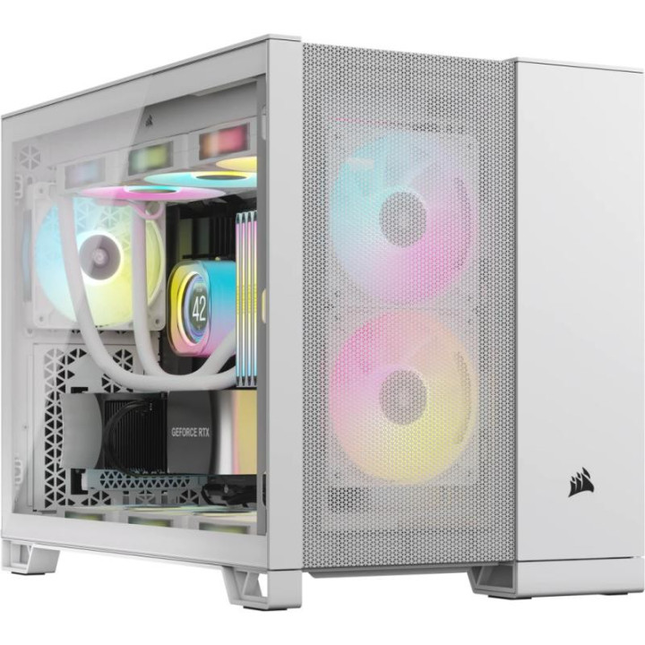 CORSAIR 2500D AIRFLOW BLANC - MT/SANSALIM/MICROATX 