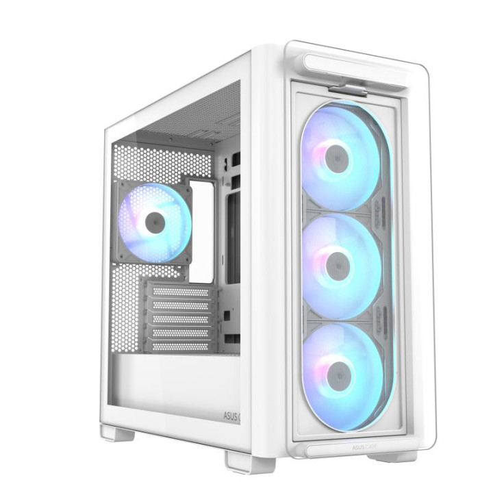 ASUS A23 PLUS TG ARGB BLANC - MT/SANS ALIM/MATX 