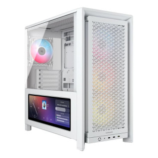 CORSAIR FRAME 4000D LCD RS ARGB BLANC - MT/SANS ALIM/E-ATX 