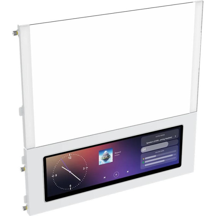 CORSAIR FRAME 4000D LCD RS ARGB BLANC - MT/SANS ALIM/E-ATX 