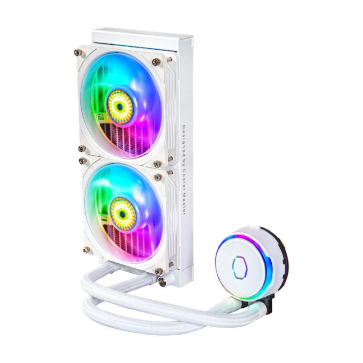 COOLER MASTER MASTERLIQUID PL240 FLUX WHITE EDITION BOITIER PC KIT DE REFROIDISSEMENT DU LIQUIDE 12 CM BLANC 