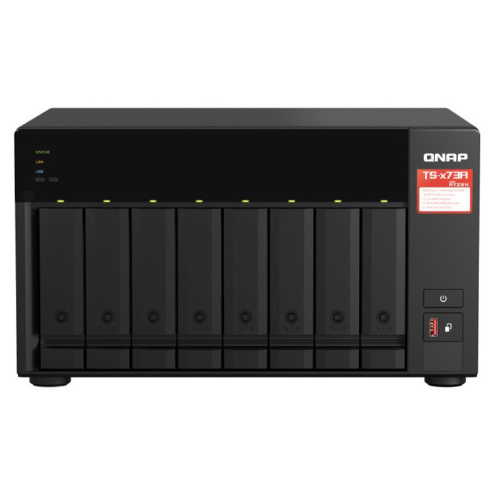 QNAP TS-873A-SW5T SERVEUR NAS 8 BAIES + QSW-1105-5T 