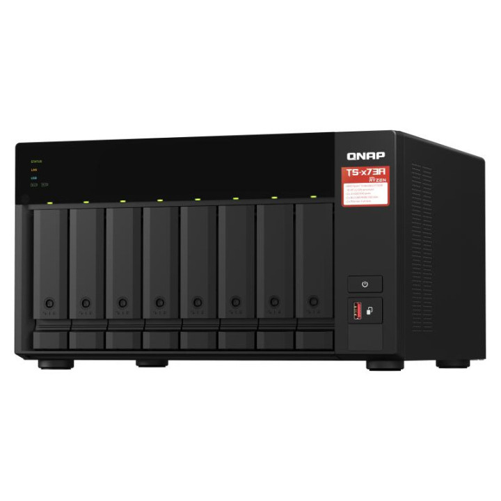 QNAP TS-873A-SW5T SERVEUR NAS 8 BAIES + QSW-1105-5T 