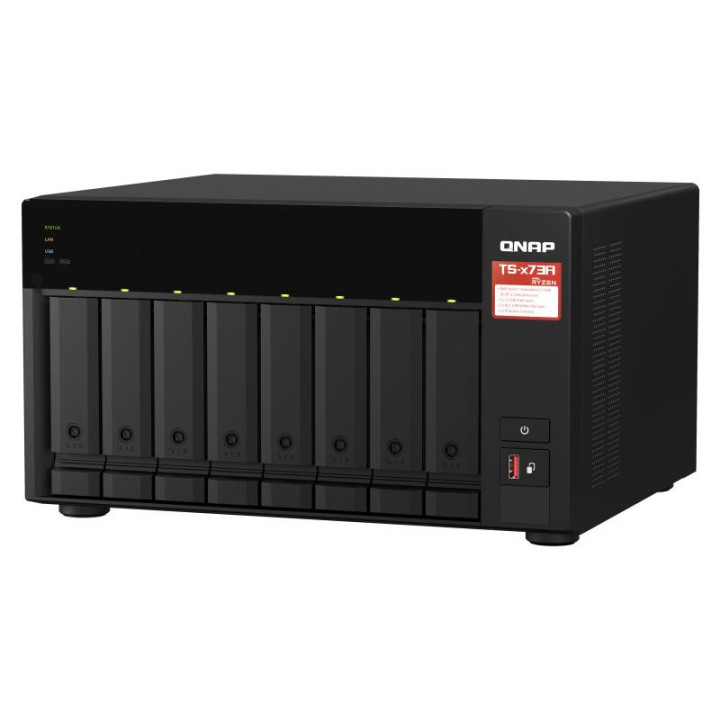QNAP TS-873A-SW5T SERVEUR NAS 8 BAIES + QSW-1105-5T 