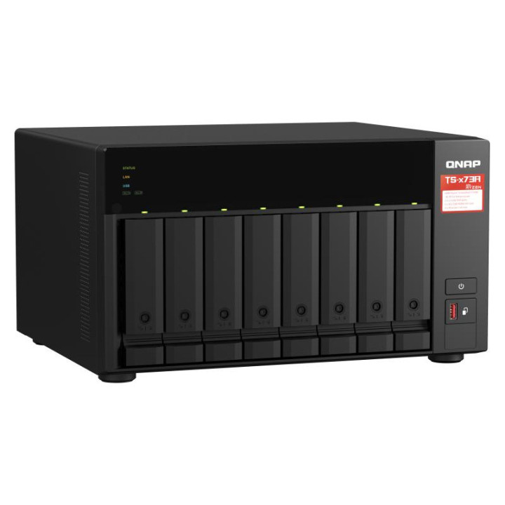 QNAP TS-873A-SW5T SERVEUR NAS 8 BAIES + QSW-1105-5T 