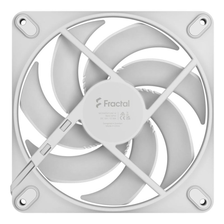 FRACTAL DESIGN MOMENTUM 14 BOITIER PC VENTILATEUR 14 CM BLANC 1 PIECE(S) 