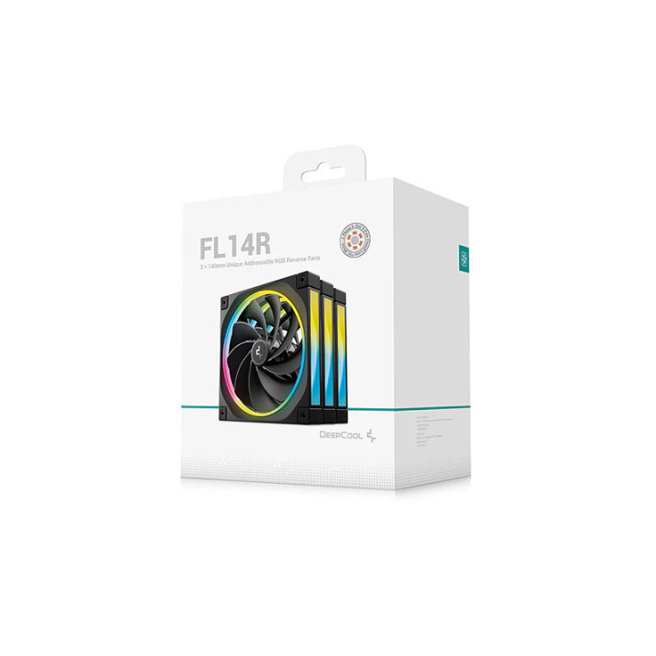 DEEPCOOL FL14R BOITIER PC VENTILATEUR 14 CM NOIR 3 PIECE(S) 