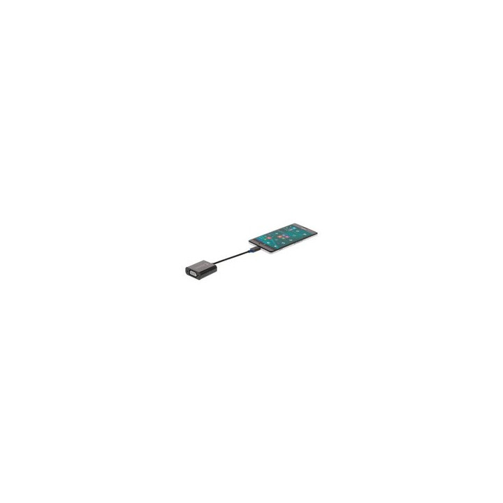 GENERIQUE ADAPTATEUR USB-C MALE - VGA FEMALE ANTHRACITE 