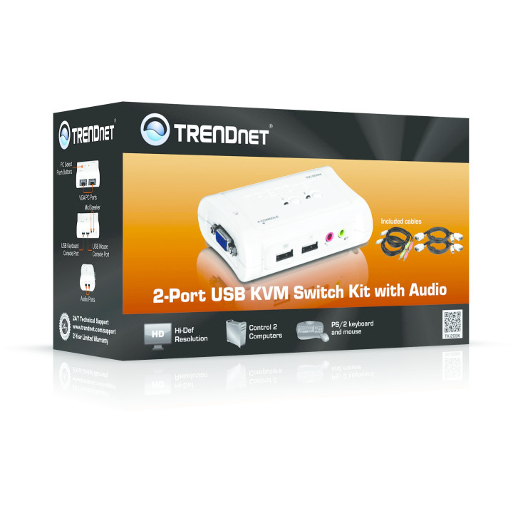 TRENDNET KVM 2 PORTS VGA - USB