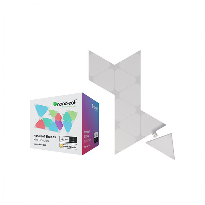 NANOLEAF SHAPES MINI TRIANGLES PACK EXPANSION - 10 PIECES 