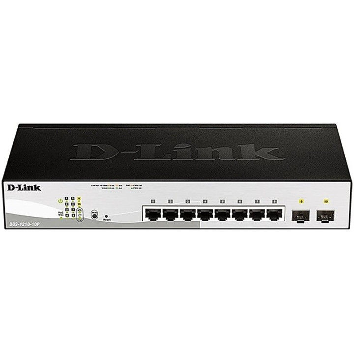D-LINK 8 PORTS POE GIGABIT + 2 PORTS SFP - MANAGEABLE 